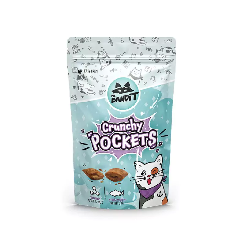 Mr. Bandit Crunchy Pockets tuna – хрупкави джобчета за котка с риба тон