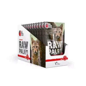 Raw Paleo Cat Sterilised Beef – пауч
