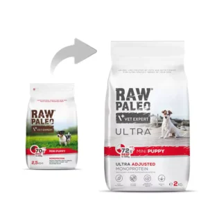 Raw Paleo Ultra Mini Puppy Beef – суха храна